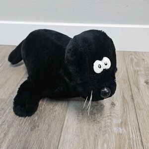 Squeezems Vintage Seymour Seal Plush Black 14" Fundamental Too 1987 Squeezem's